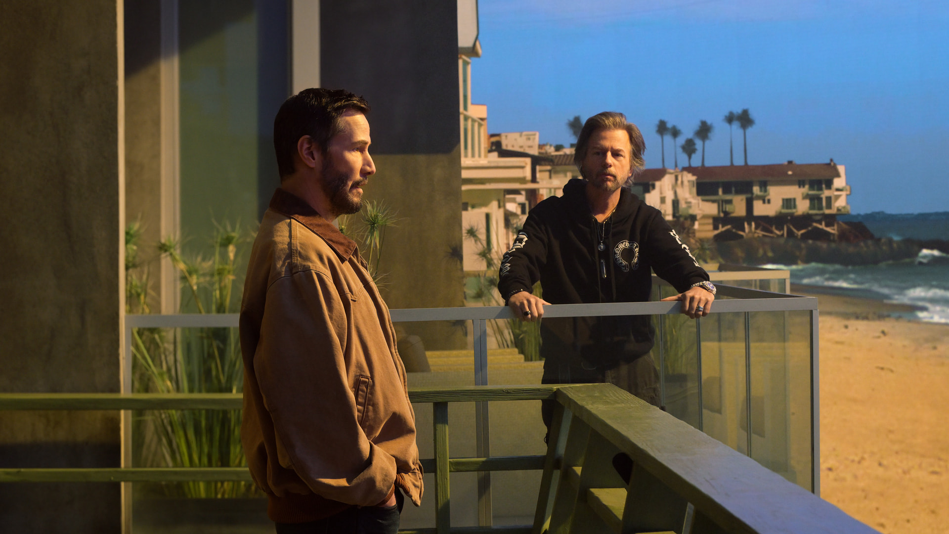 Keanu Reeves and David Spade 